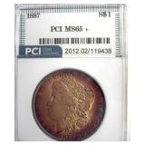 1887 Morgan PCI MS65+ Terrific Color