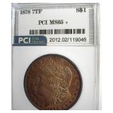 1878 7TF Morgan MS65+ LISTS $2000