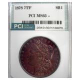 1878 7TF Morgan MS65+ LISTS $2000