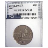 1994-P 50c World Cup PR70 DCAM LISTS $225