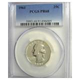 1961 Quarter PCGS PR68