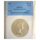 1964 Dollar NNC MS69 PL Confederation Meetings