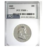 1963 Franklin PR68+ Cameo LISTS $300