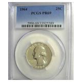 1964 Quarter PCGS PR69