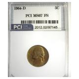 1964-D Nickel MS67 FS LISTS $1350 IN 66 FS