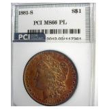 1881-S Morgan MS66 PL LISTS $675