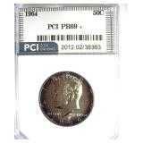 1964 Kennedy PCI PR69+ EXQUISITE TONING