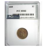 1859 Cent MS65 LISTS $3000