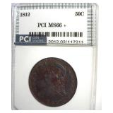 1812 50 Cents MS66+ LISTS $60000