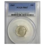 1963 Dime PCGS PR67