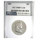 1961 Franklin PR69 Cameo LISTS $2250