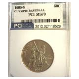 1995-S 50c Olympic Baseball PCI MS70