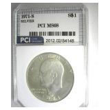 1971-S Silver Ike MS68 LISTS $6500