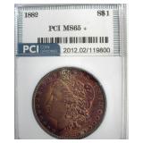 1882 Morgan MS65+ LISTS $500