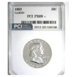 1963 Franklin PR69+ CAM LISTS $850 IN 69 CAM