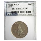 1995-S 50c Civil War PR70 DCAM LISTS $180