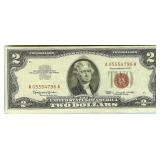 1963 2 Crisp Ch UNC Red Seal