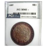 1897 Morgan MS65+ LISTS $550