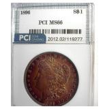 1896 Morgan MS66 LISTS $450