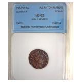 253-268 AD Claudius II MS62 Ancient Rome