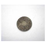 1858 T2 3c Silver About UNC+ Rare