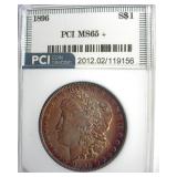 1896 Morgan PCI MS65+ Golden Purple