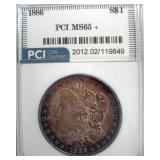 1886 Morgan PCI MS65+ Colorful