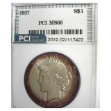 1927 Peace MS66 LISTS $26500
