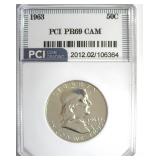1963 Franklin PR69 CAM LISTS $850