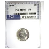 1959-D Nickel MS66+ FS LISTS $3500