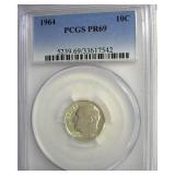 1964 Dime PCGS PR69