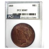 1923 Peace MS67 LISTS $5500