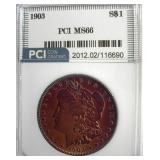 1903 Morgan MS66 LISTS $675