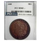 1880 Morgan MS65+ LISTS $950