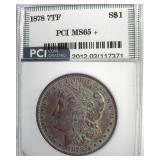 1878 7TF Morgan MS65+ LISTS $2000