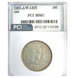 1936 50c Delaware MS67 LISTS $900