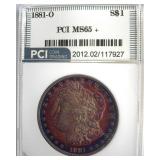 1881-O Morgan MS65+ LISTS $2150