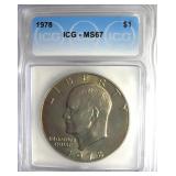 1978 Ike ICG MS67 LIST $7500 EX RARE 67