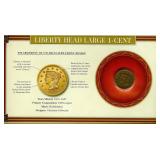 1839-1857 Lg Cent Liberty Head Collectors Card