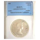 1964 Dollar NNC MS69 PL Confederation Meetings