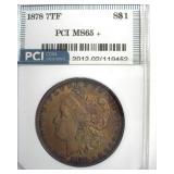 1878 7TF Morgan MS65+ LISTS $2000