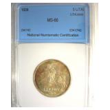 1936 5 Litai NNC MS66 Lithuania