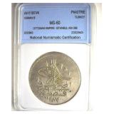 AH1187//4 Piastre NNC MS60 Osman III