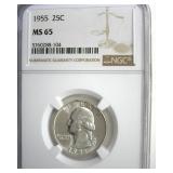 1955 Quarter NGC MS65