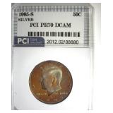 1995-S Silver Kennedy PCI PR70 DCAM Great Toning