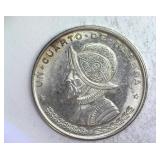 1961 Silver 1/4 Balboa Panama