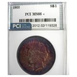 1922 Peace MS66+ LISTS $2500