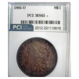 1885-O Morgan PCI MS65+ Fantastic Toning