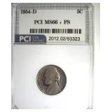 1954-D Nickel MS66+ FS LISTS $9500