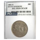 1991-S 50c Mount Rushmore PCI PR70 DCAM